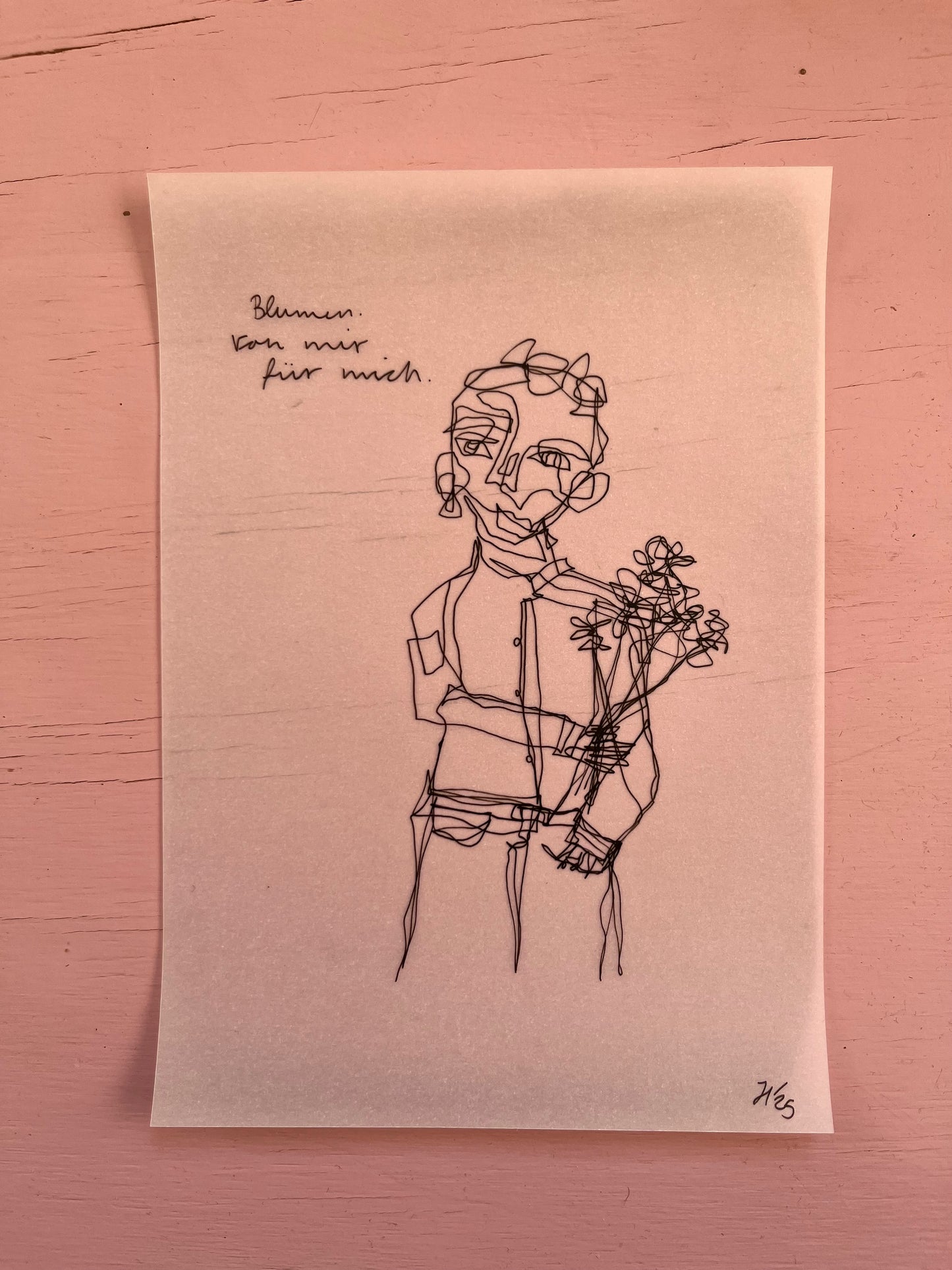 Blumen. Von mir für mich.