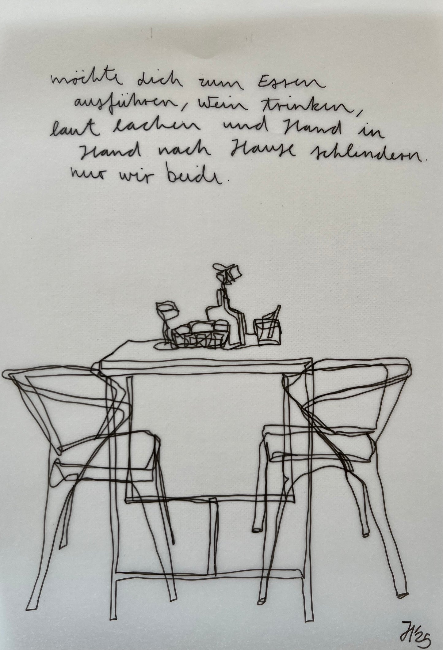 Nur wir beide.