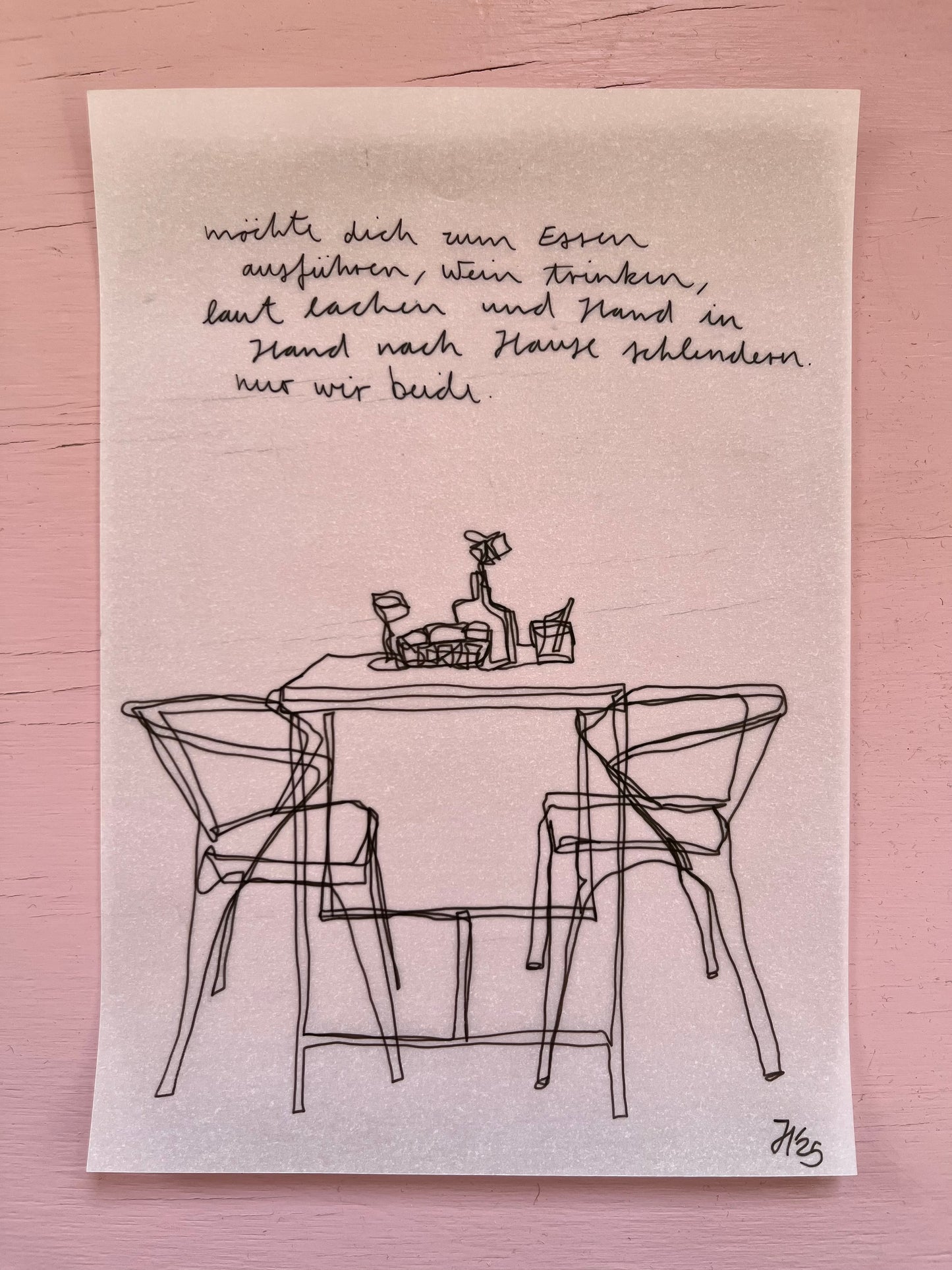 Nur wir beide.