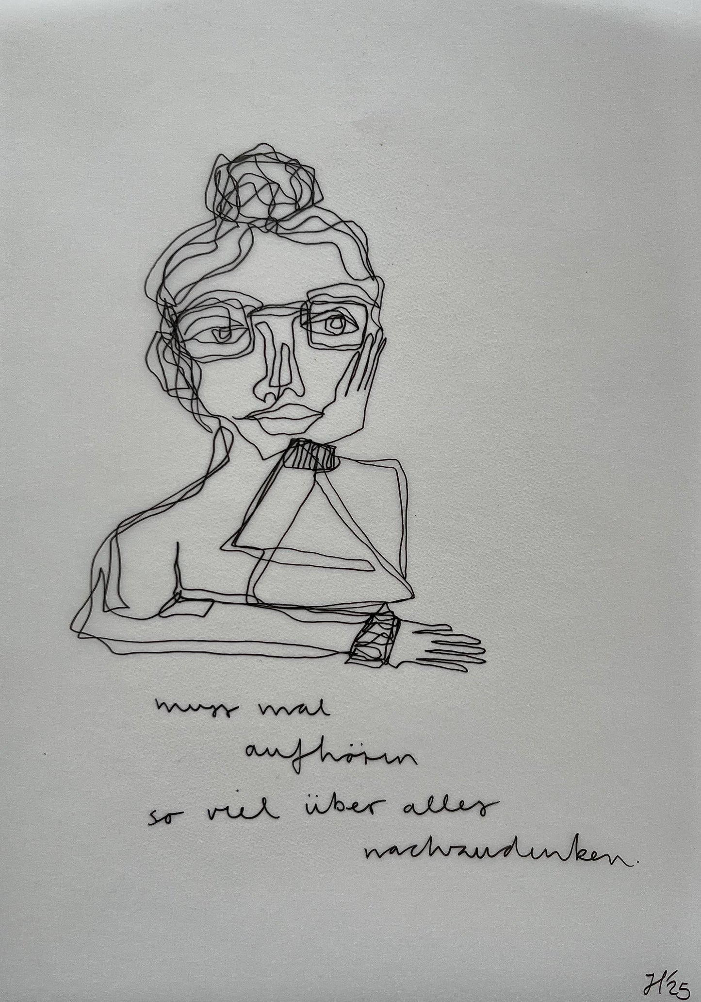 Muss mal aufhören so viel über alles nachzudenken.