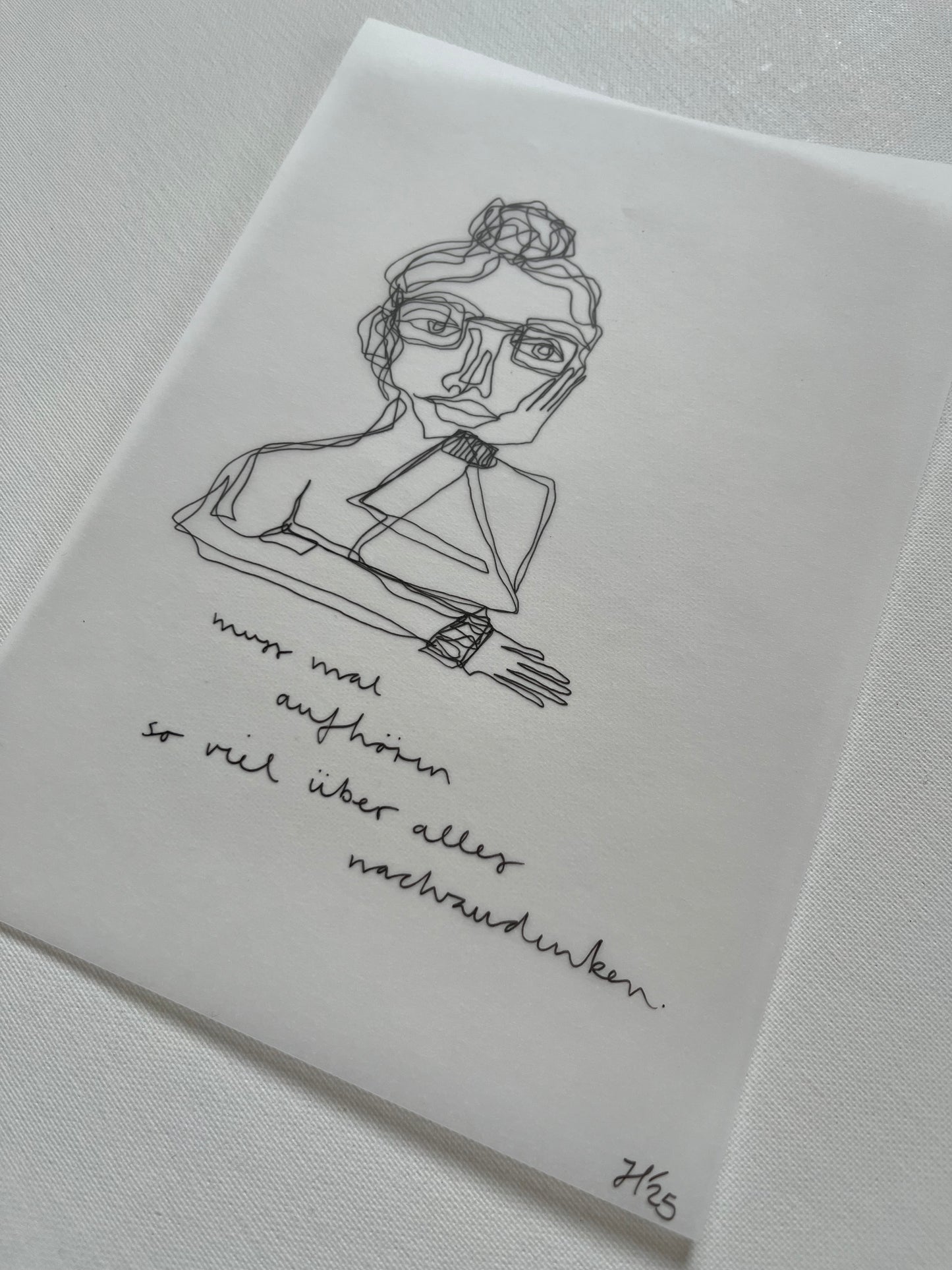 Muss mal aufhören so viel über alles nachzudenken.