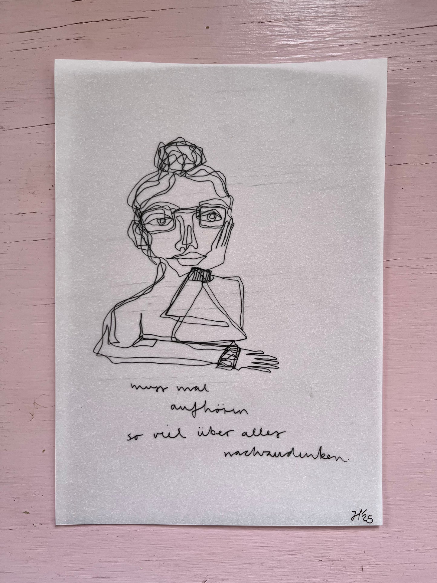 Muss mal aufhören so viel über alles nachzudenken.