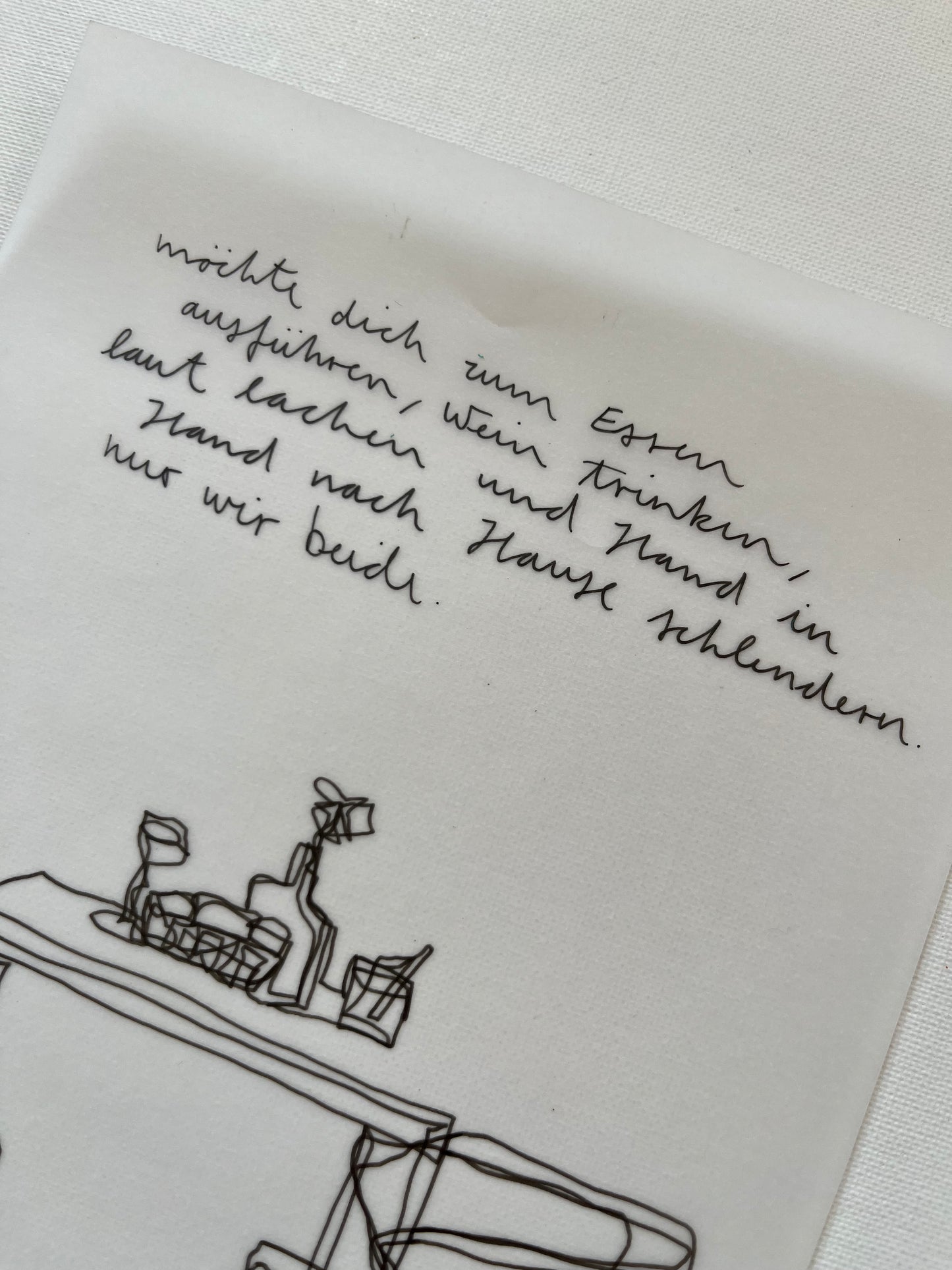 Nur wir beide.