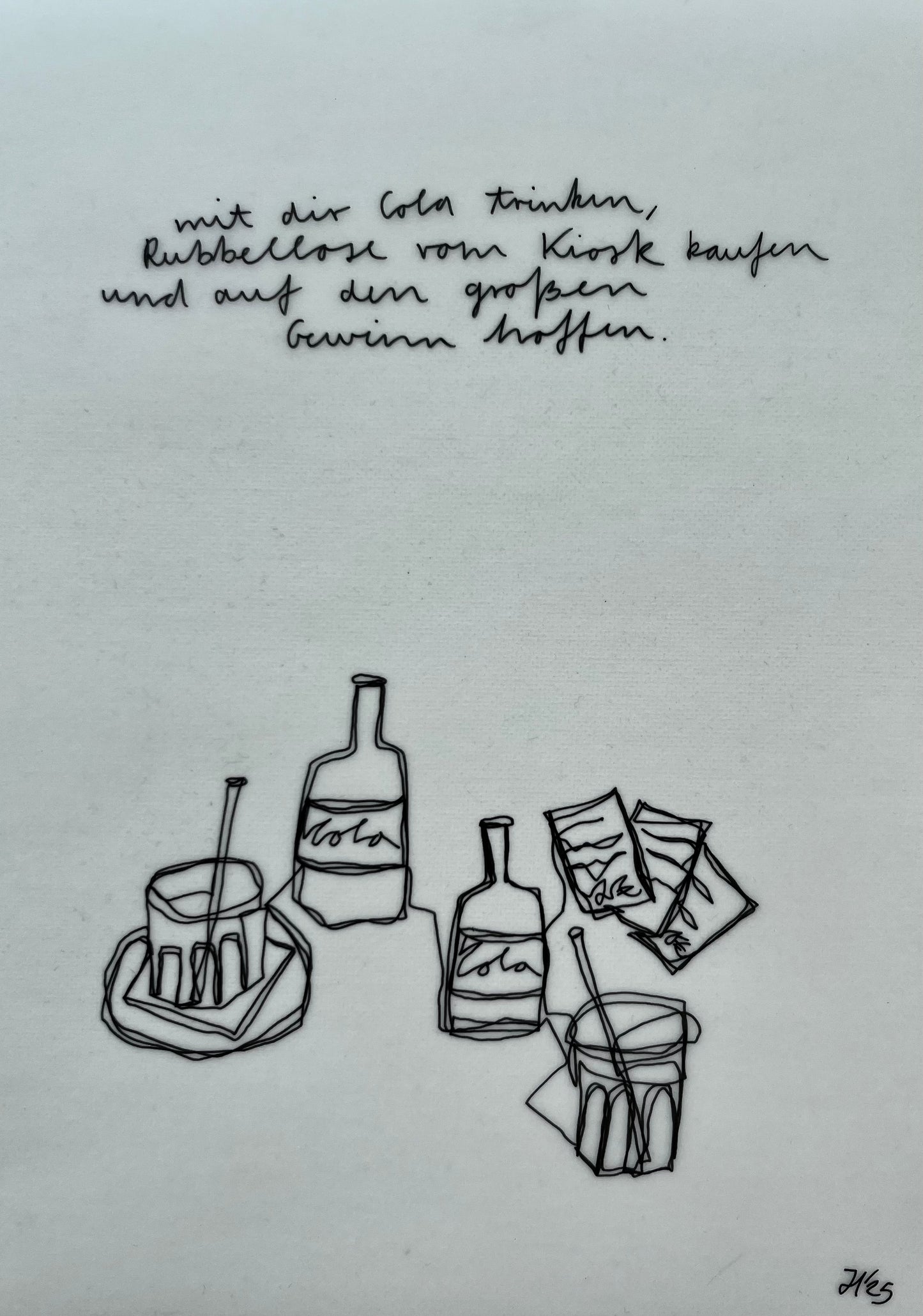 Mit dir Rubbellose vom Kiosk kaufen und auf den großen Gewinn hoffen.